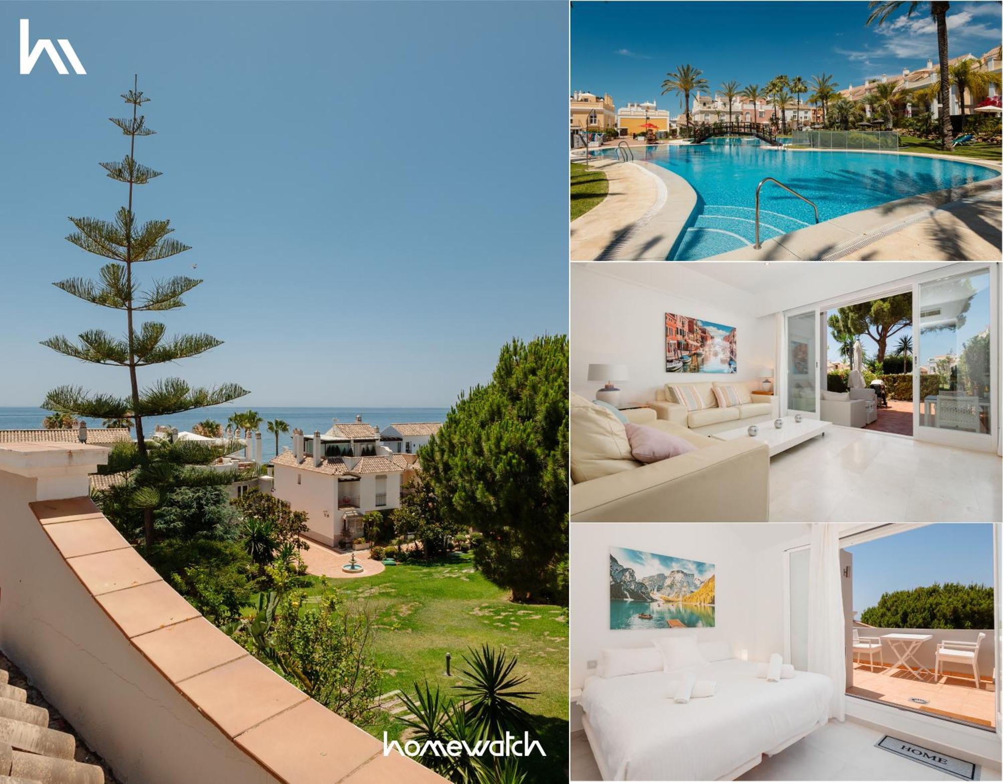 House With Sea And Mountain Views On The Beach, Bahia De * Marbella
